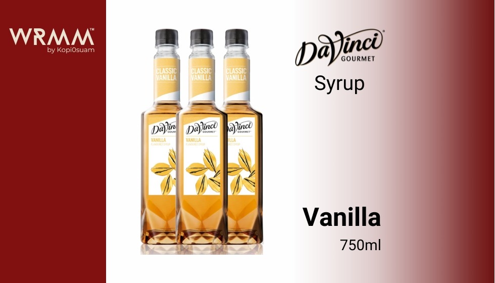 DaVinci Vanilla Syrup 750ml x 3 Unit